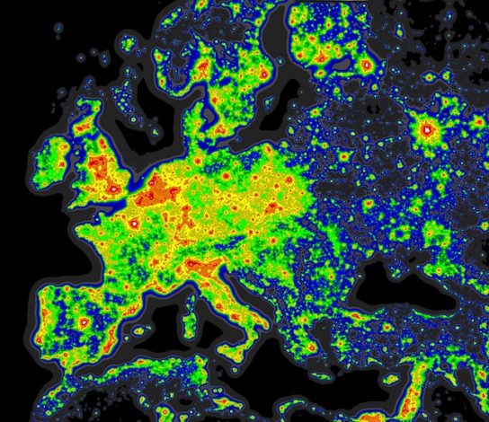 Світлове забруднення Европи3