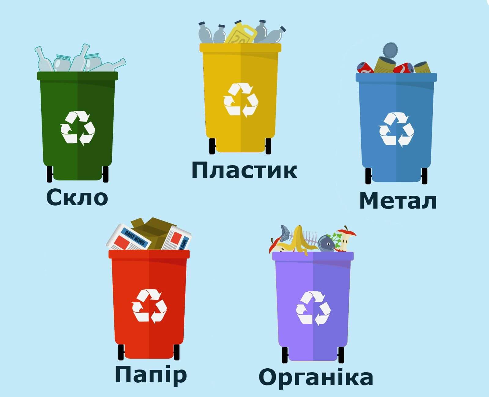 Сортування сміття: що і куди викидати? • NRV UA