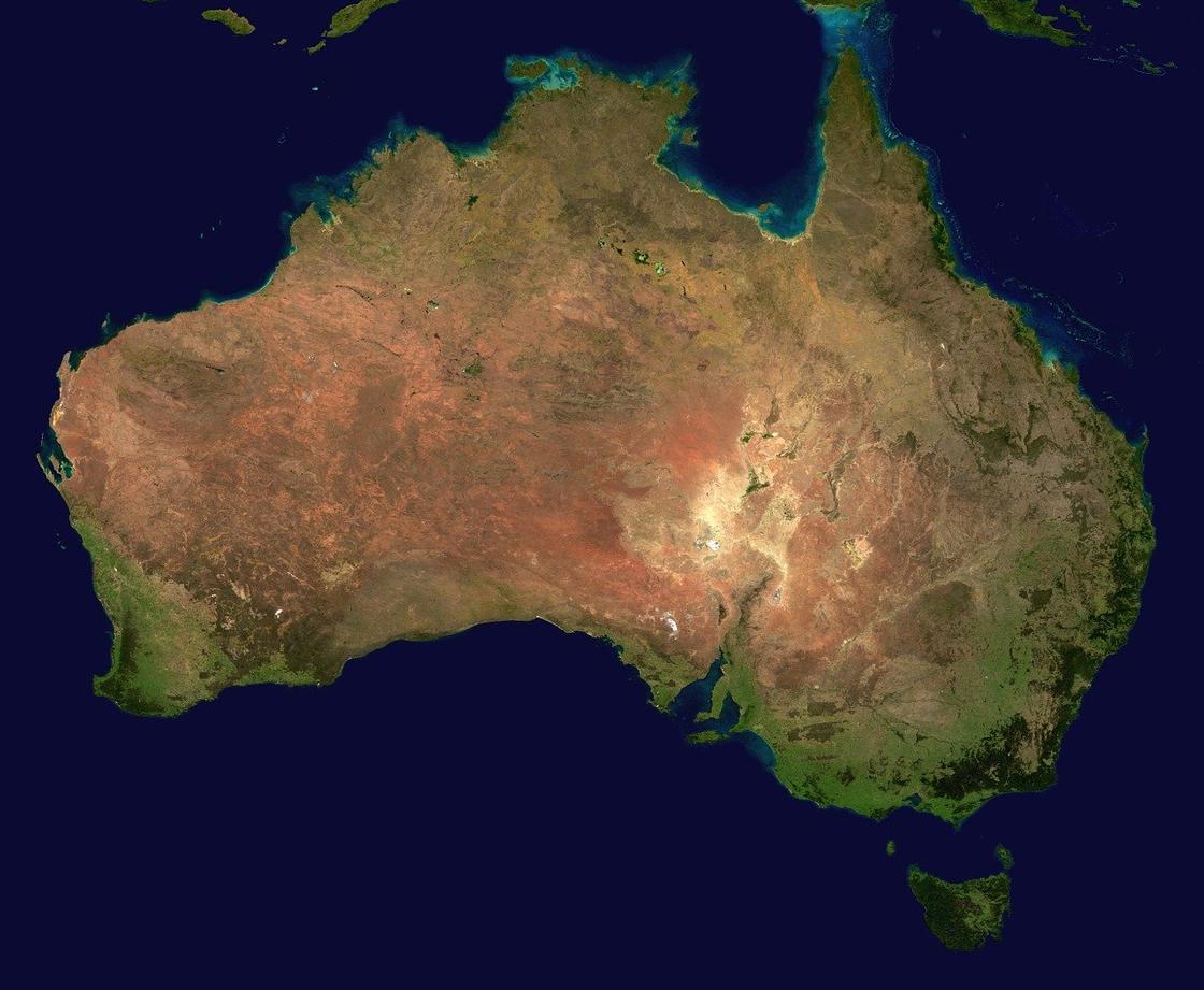 карта Австралія