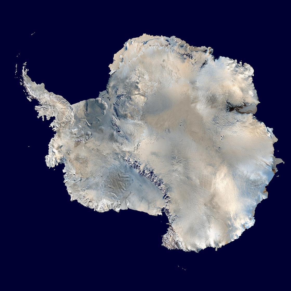 карта Антарктида