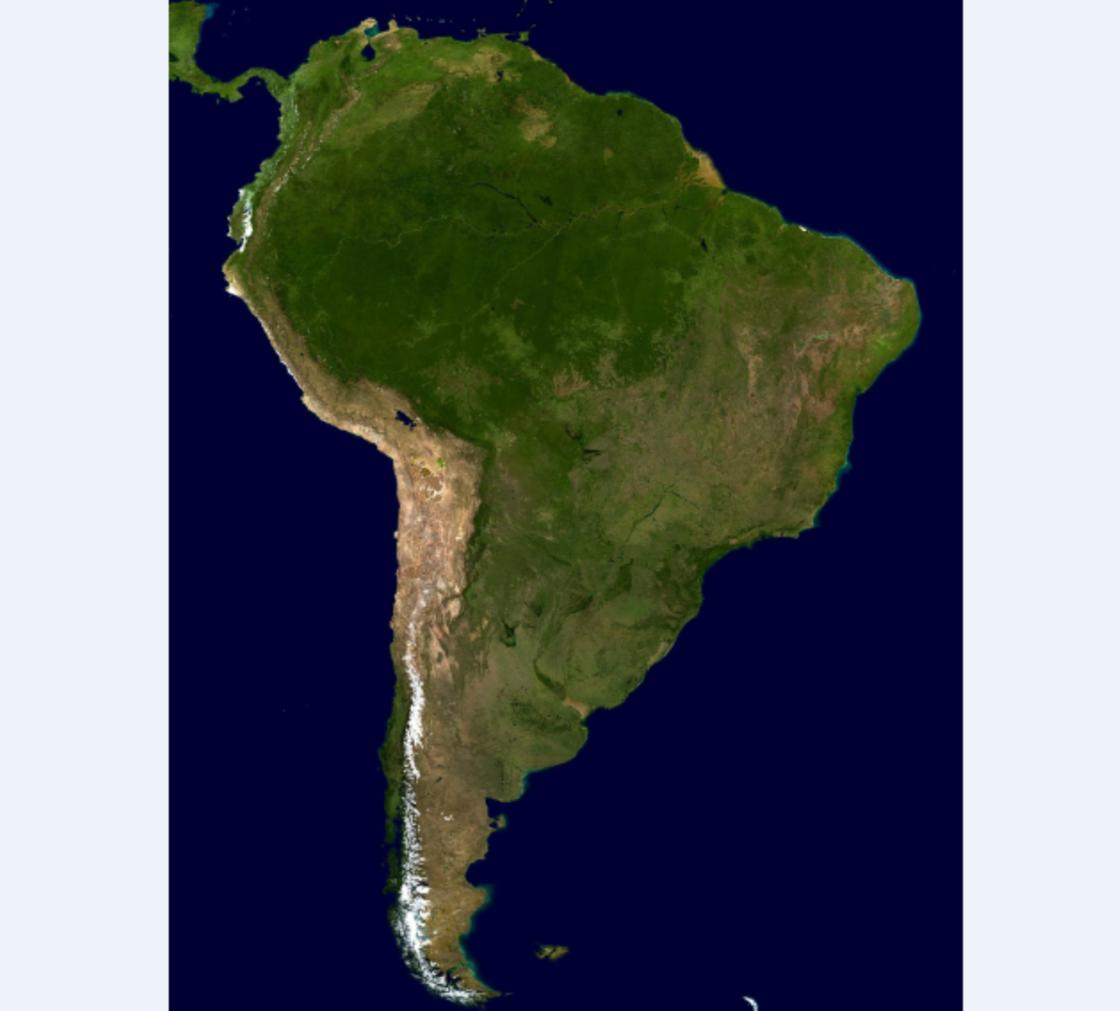 карта Південна Америка