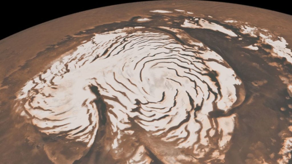 Сухий сніг на Марсі